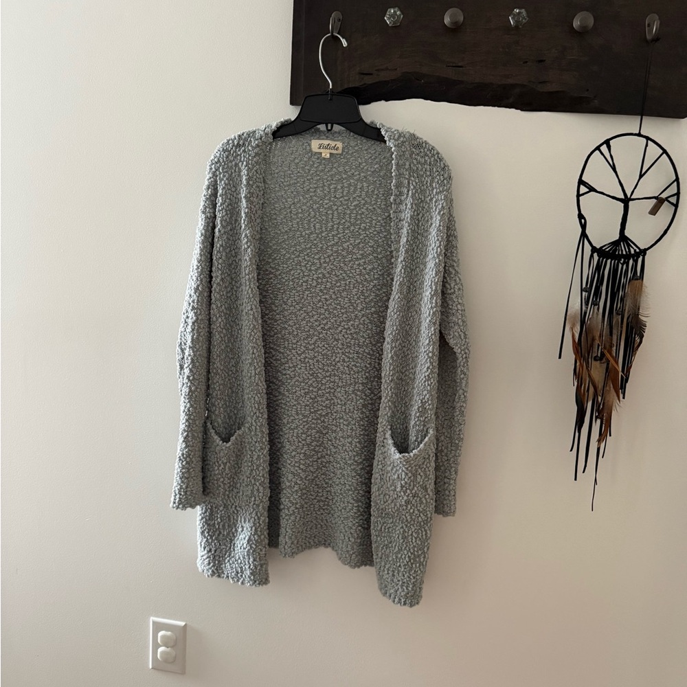 Listicle Greenish gray Women's Sweater
